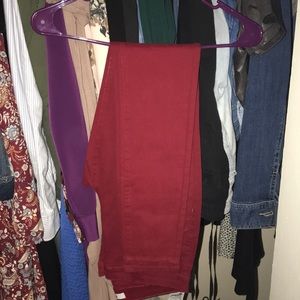 Maroon pants